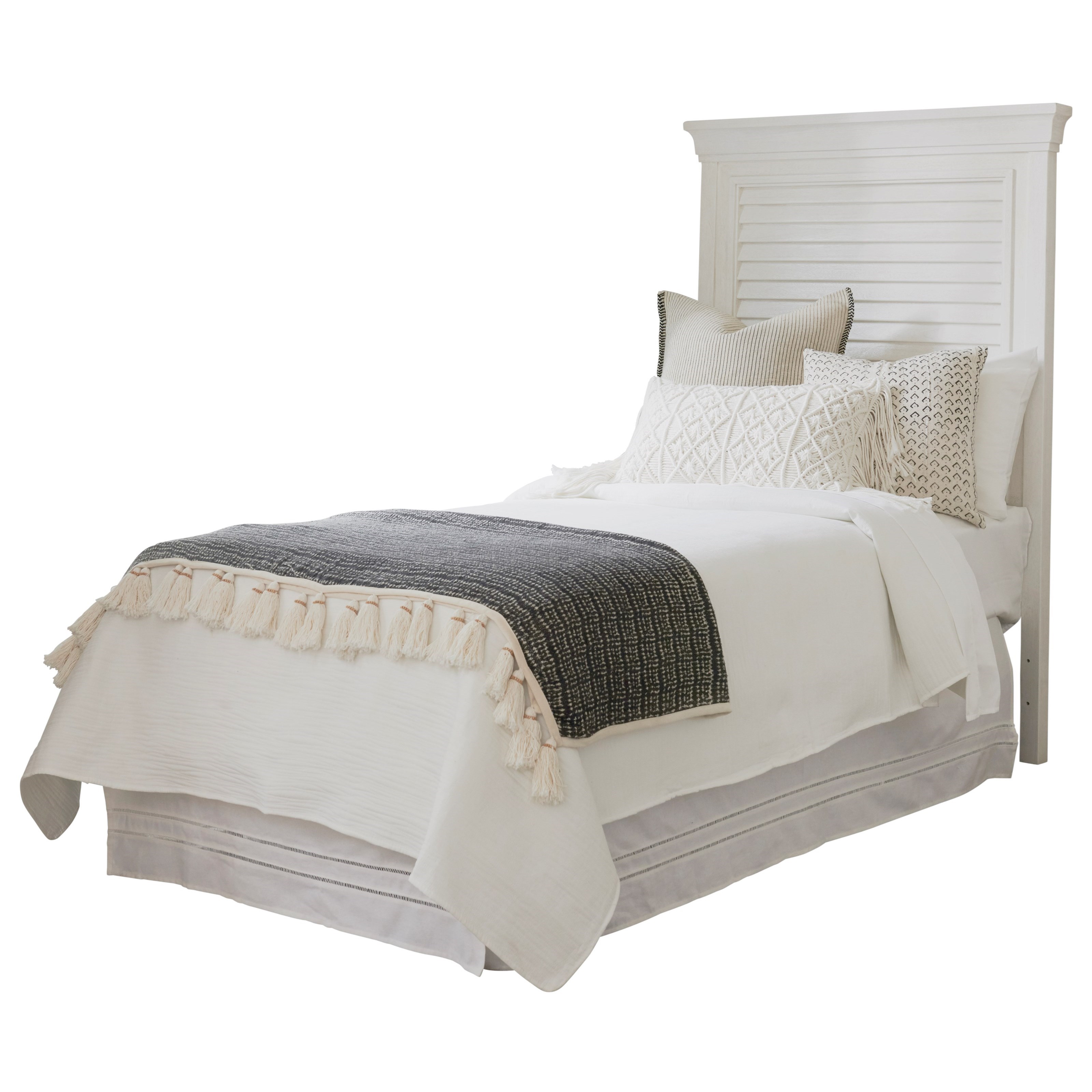 Tommy Bahama Home Ocean Breeze Royal Palm Twin Louvered Headboard Belfort Furniture Headboards